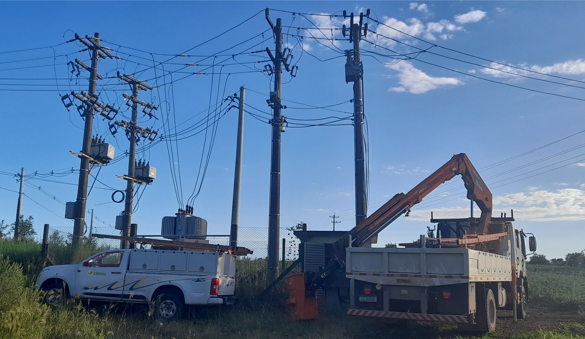 Creral conclui obra do novo ponto de conexão com a RGE em Entre Rios do Sul